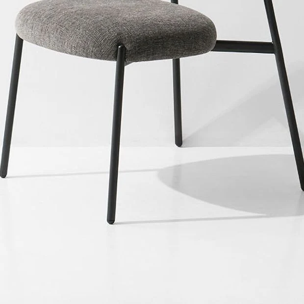 Sedia da pranzo con schienale aperto per ristorante velluto stile designer Clearhalo