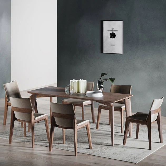 Sedia da pranzo con schienale massiccio e sedia laterale imbottita per ristorante contemporaneo Clearhalo