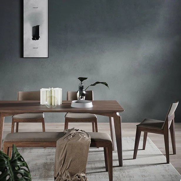 Sedia da pranzo con schienale massiccio e sedia laterale imbottita per ristorante contemporaneo Clearhalo