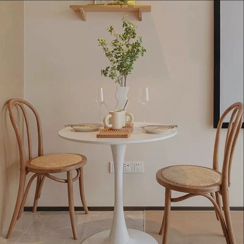 Sedia da pranzo con schienale Windsor legno massello stile glamour per la casa Clearhalo