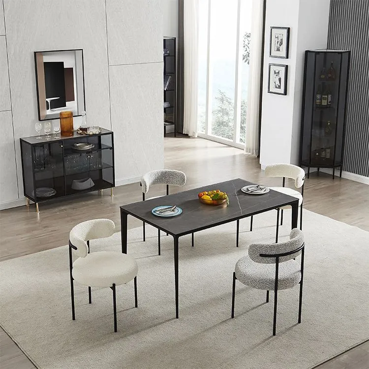Sedia da pranzo contemporanea con accento Sedia senza braccioli con imbottitura Clearhalo