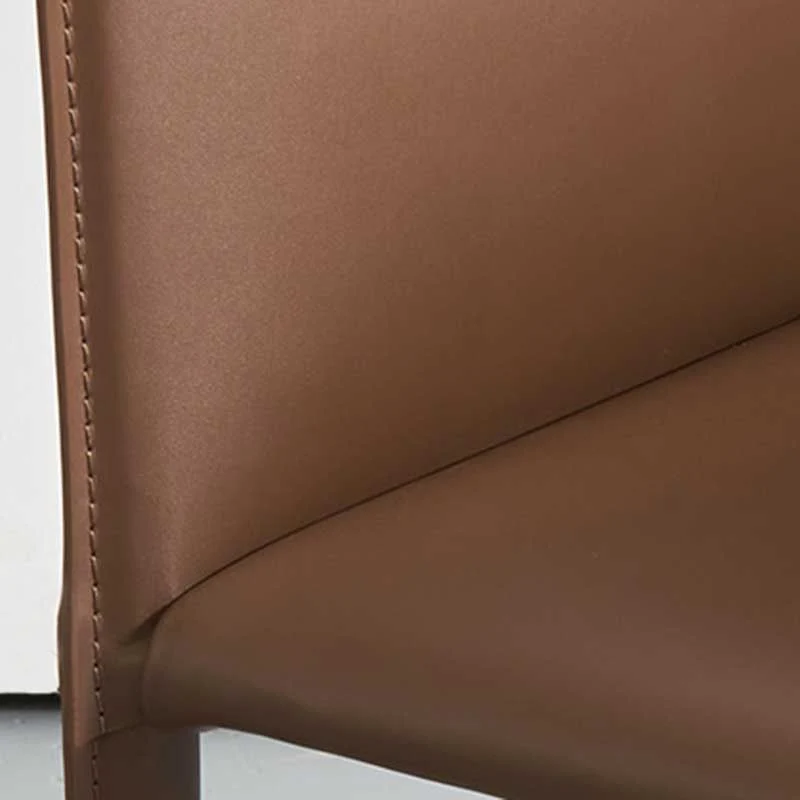 Sedia da pranzo contemporanea 24'' con braccioli larghi con schienale solido e 4 gambe metallo per uso domestico Clearhalo