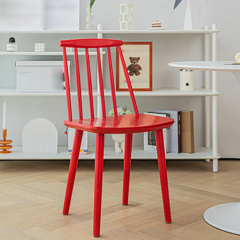Sedia da pranzo contemporanea legno massello con schienale doghe per cucina Clearhalo
