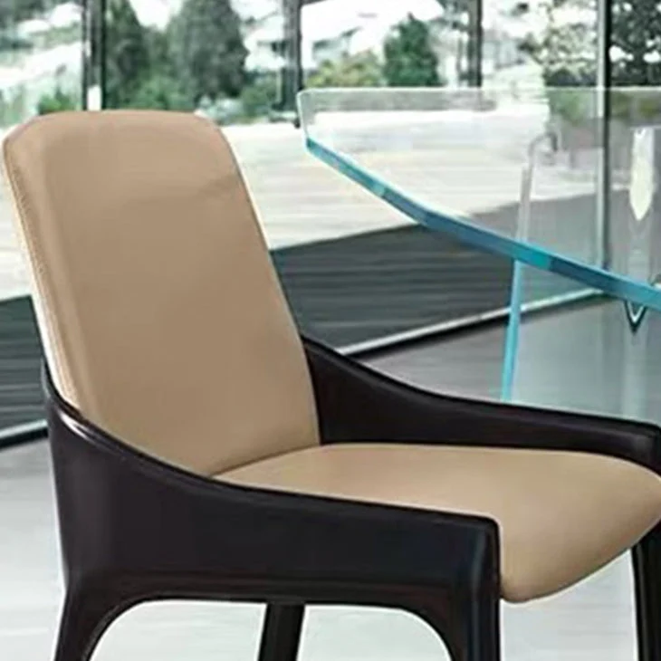 Sedia da pranzo contemporanea metallo Sedia laterale da pranzo imbottita per uso ristorante Clearhalo