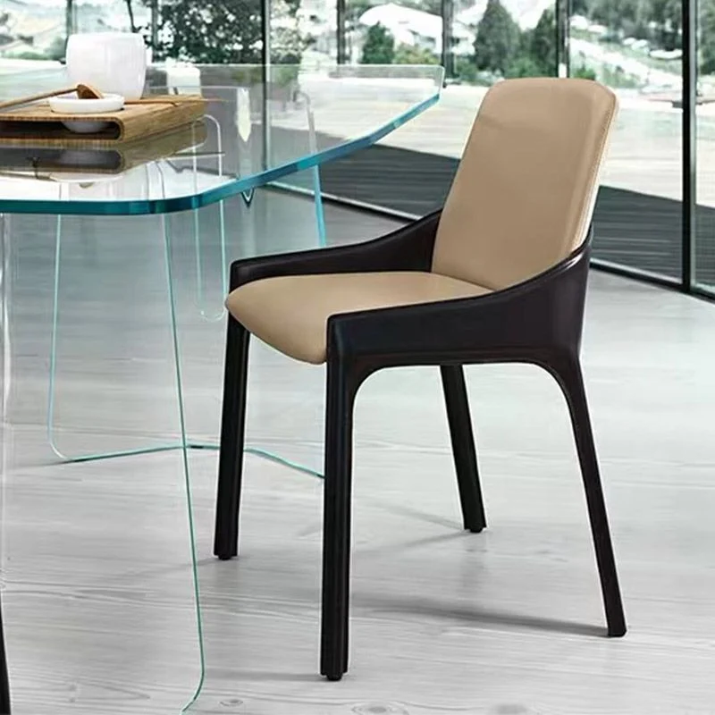 Sedia da pranzo contemporanea metallo Sedia laterale da pranzo imbottita per uso ristorante Clearhalo