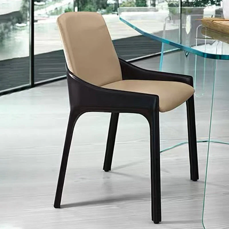 Sedia da pranzo contemporanea metallo Sedia laterale da pranzo imbottita per uso ristorante Clearhalo