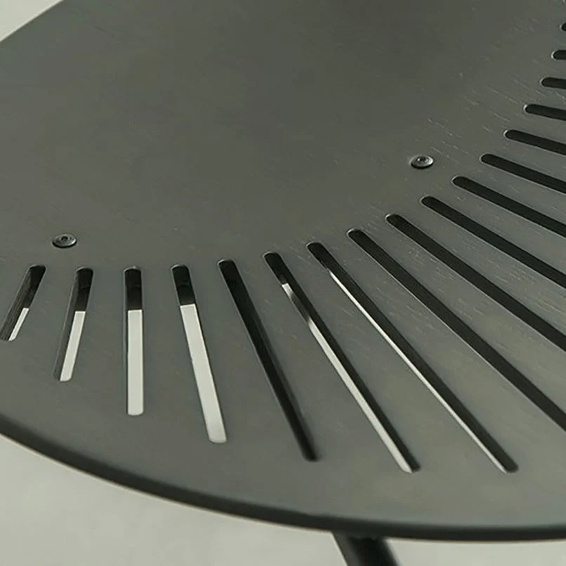 Sedia da pranzo contemporanea metallo Sedia Windsor senza braccioli con schienale laterale per uso domestico Clearhalo