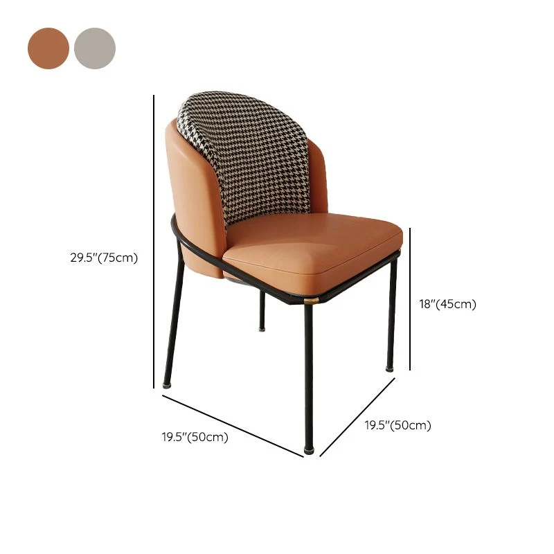 Sedia da pranzo contemporanea per la casa Sedia da sala da pranzo Parsons Clearhalo