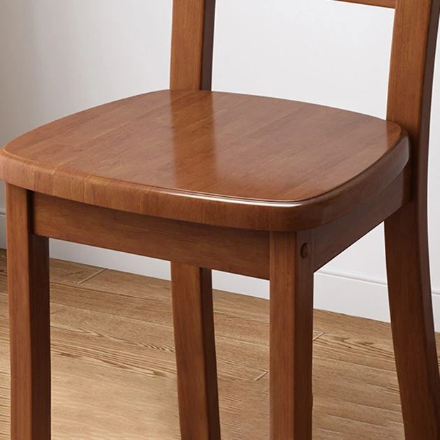 Sedia da pranzo contemporanea per interni ed esterni legno per la casa, senza braccioli, con schienale scaletta Clearhalo