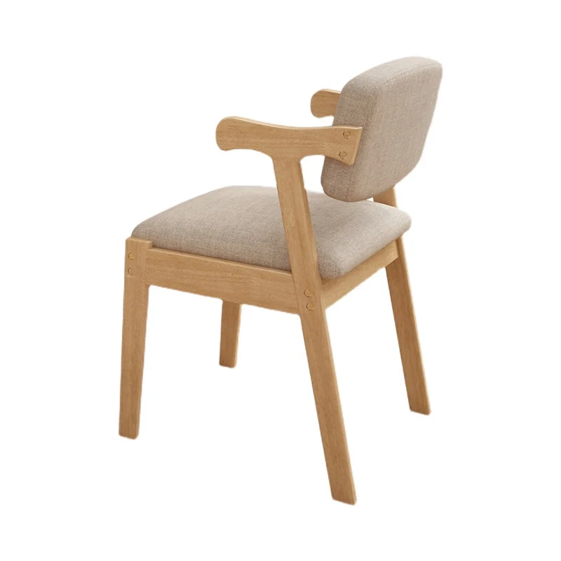 Sedia da pranzo contemporanea Sedie laterali da pranzo legno massello con schienale aperto Clearhalo