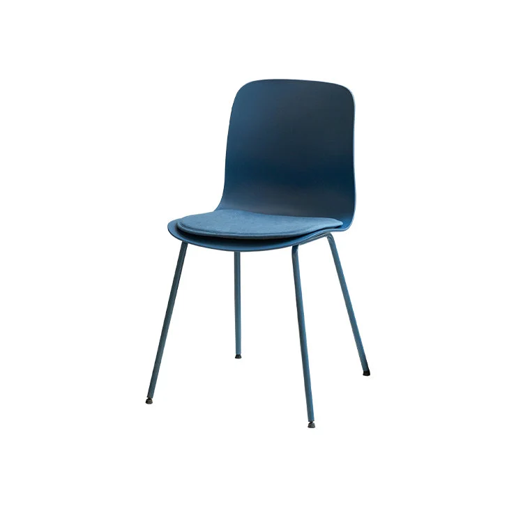 Sedia da pranzo contemporanea Sedie laterali senza braccioli con gambe metallo per cucina Clearhalo