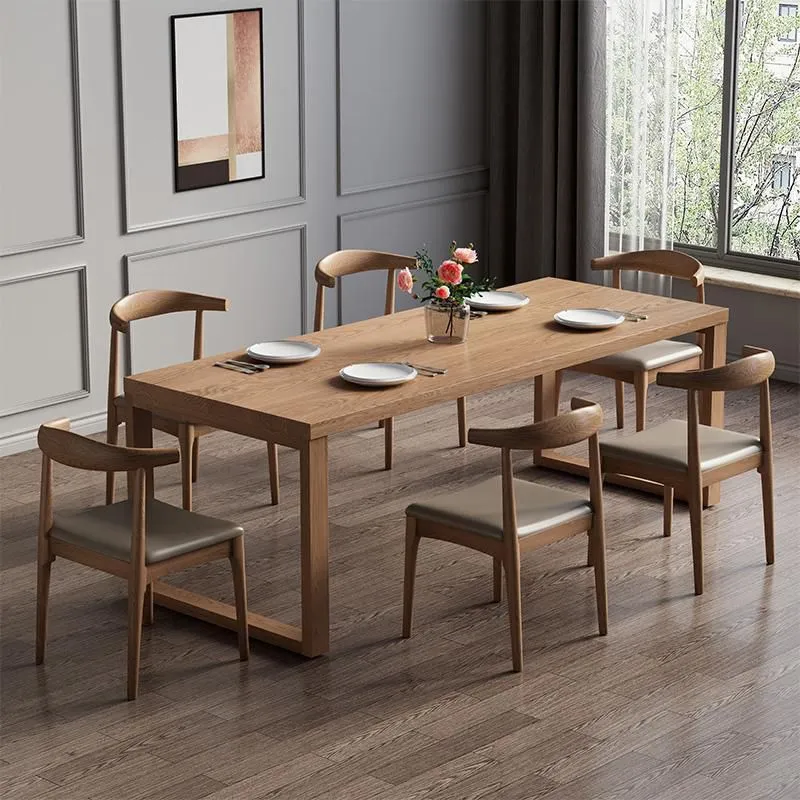 Sedia da pranzo da cucina contemporanea Sedia laterale legno massello di noce Clearhalo