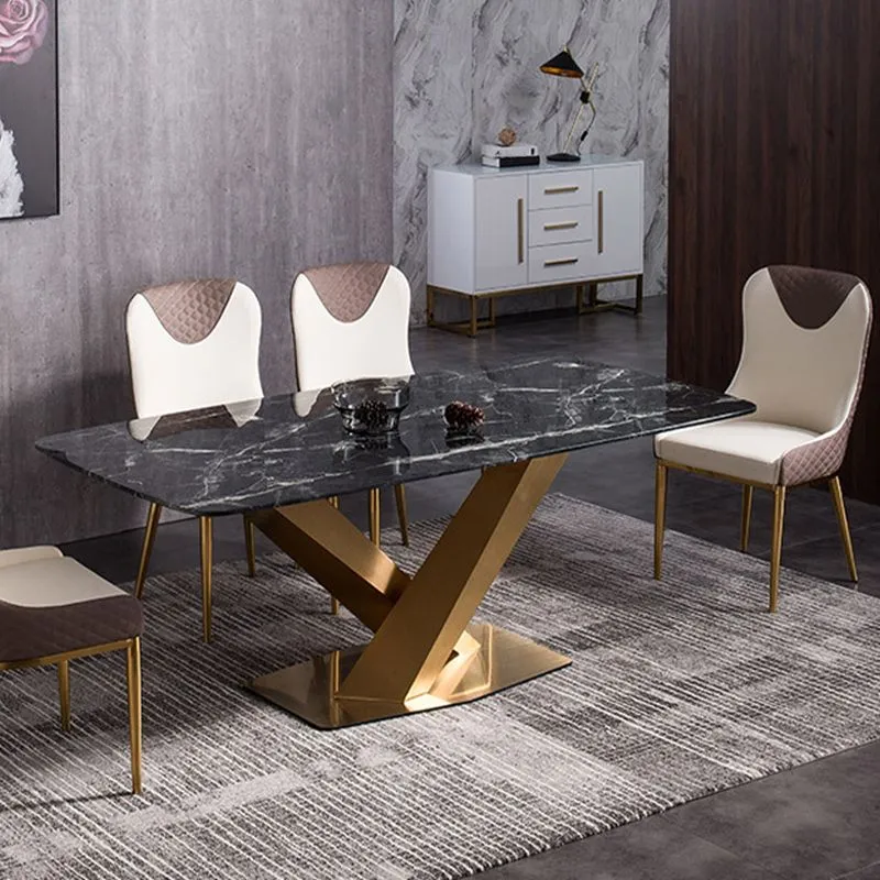 Sedia da pranzo da cucina ecopelle Sedia da pranzo imbottita glamour con gambe metallo Clearhalo