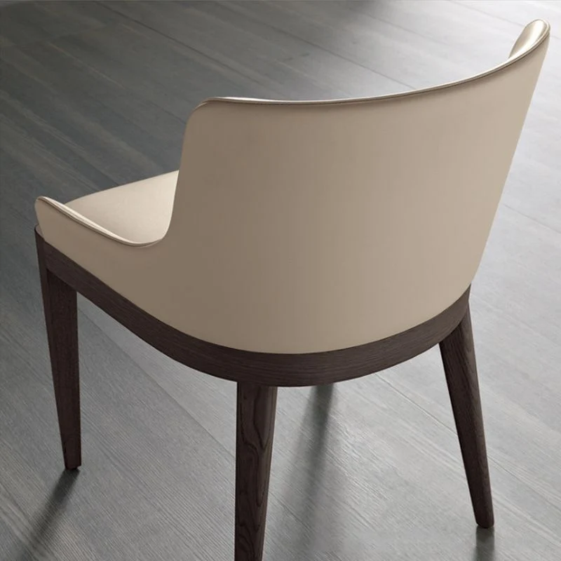Sedia da pranzo da cucina legno Sedia da pranzo imbottita moderna Clearhalo