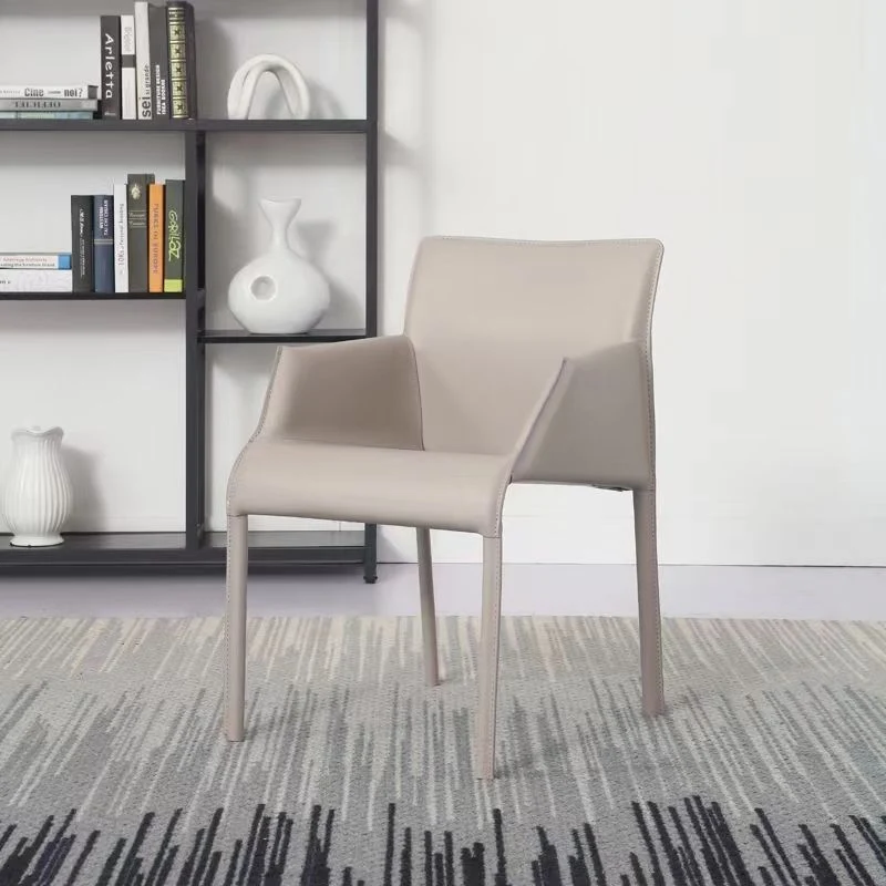 Sedia da pranzo ecopelle da cucina Poltrona imbottita per sala da pranzo Clearhalo