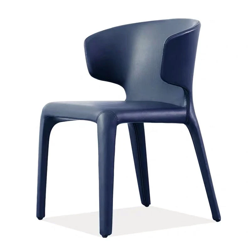 Sedia da pranzo ecopelle Sedia laterale con schienale alto e imbottita Clearhalo