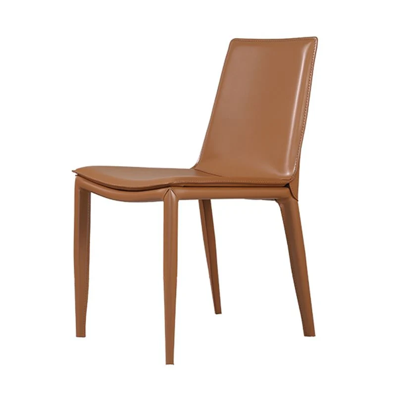 Sedia da pranzo ecopelle Sedie da pranzo laterali contemporanee per la casa Clearhalo