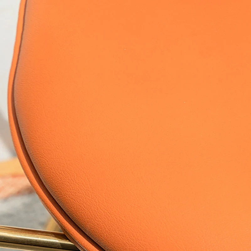 Sedia da pranzo Glam Arm Chair pelle con schienale aperto per sala da pranzo Clearhalo