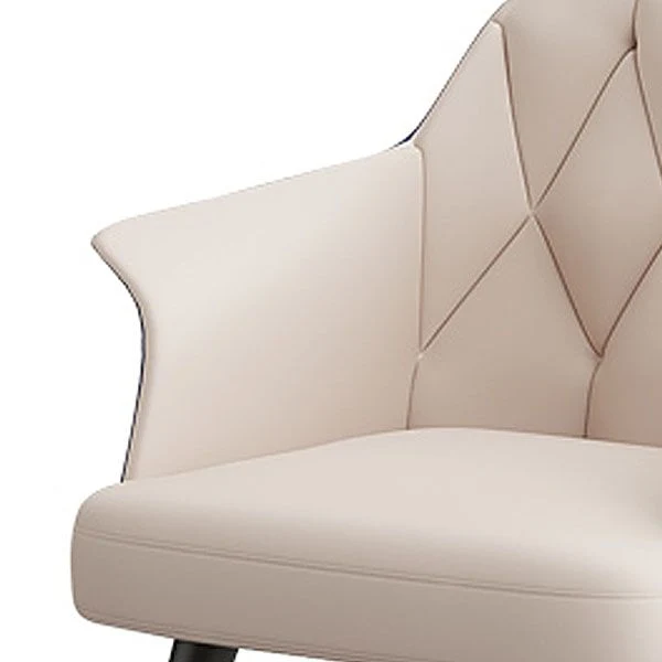 Sedia da pranzo Glam ecopelle con braccioli metallo per uso ristorante Clearhalo