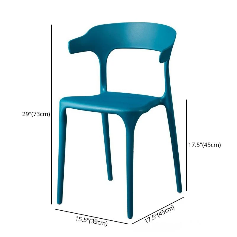 Sedia da pranzo Glam plastica con finitura opaca, schienale aperto, per sala da pranzo Clearhalo