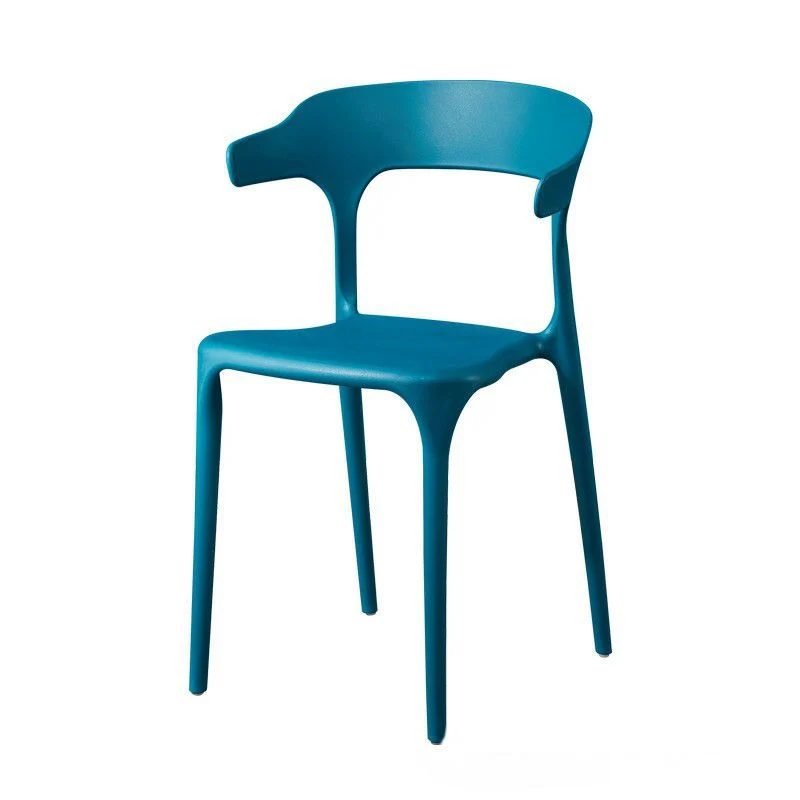 Sedia da pranzo Glam plastica con finitura opaca, schienale aperto, per sala da pranzo Clearhalo