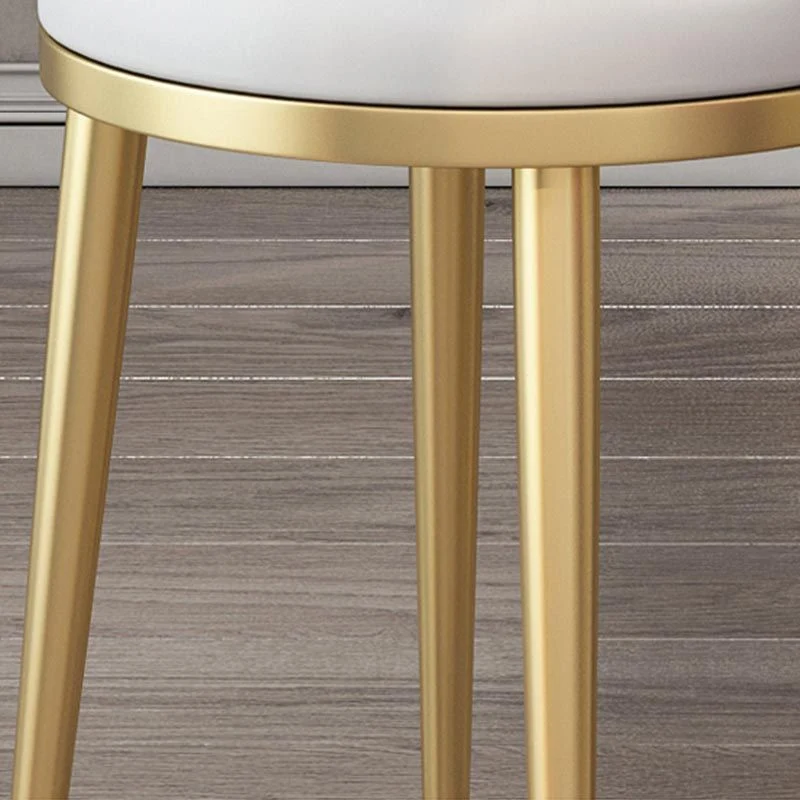 Sedia da pranzo Glam velluto, mobili laterali da pranzo con schienale aperto e gambe dorate finitura opaca Clearhalo