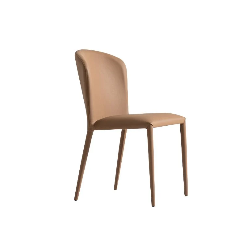 Sedia da pranzo imbottita con sedia da pranzo senza braccioli da cucina ecopelle Clearhalo