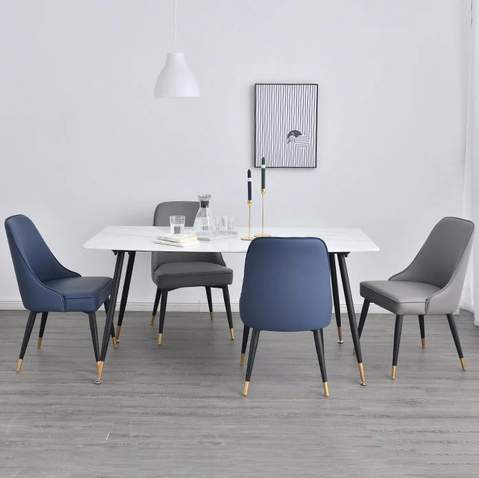 Sedia da pranzo imbottita Glam per ristorante Parsons con finitura opaca Clearhalo