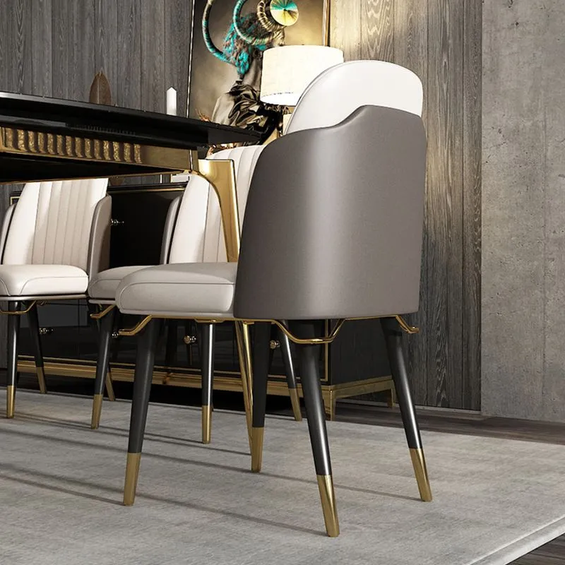 Sedia da pranzo imbottita Glam Sedia da pranzo Parsons Clearhalo