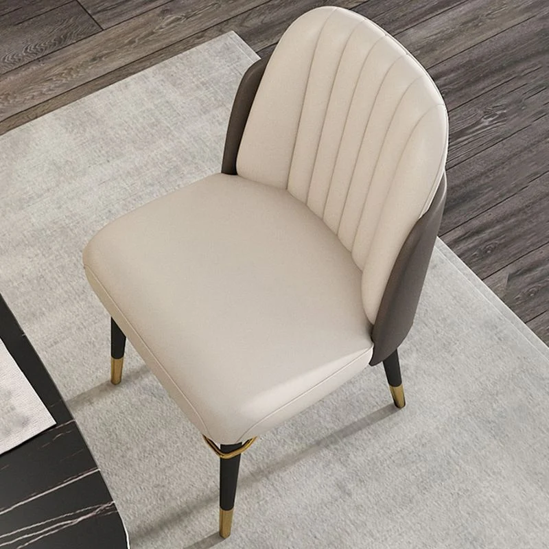 Sedia da pranzo imbottita Glam Sedia da pranzo Parsons Clearhalo