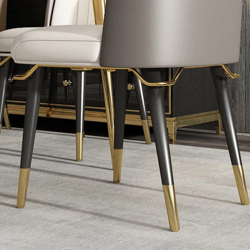 Sedia da pranzo imbottita Glam Sedia da pranzo Parsons Clearhalo