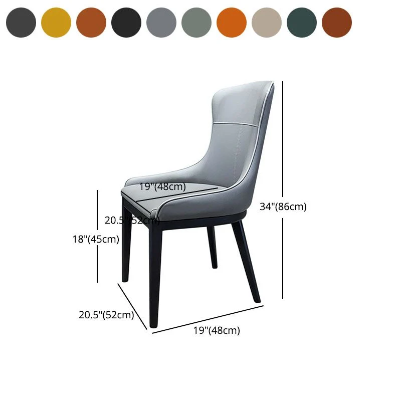 Sedia da pranzo imbottita legno stile moderno Parsons Chair con Clearhalo