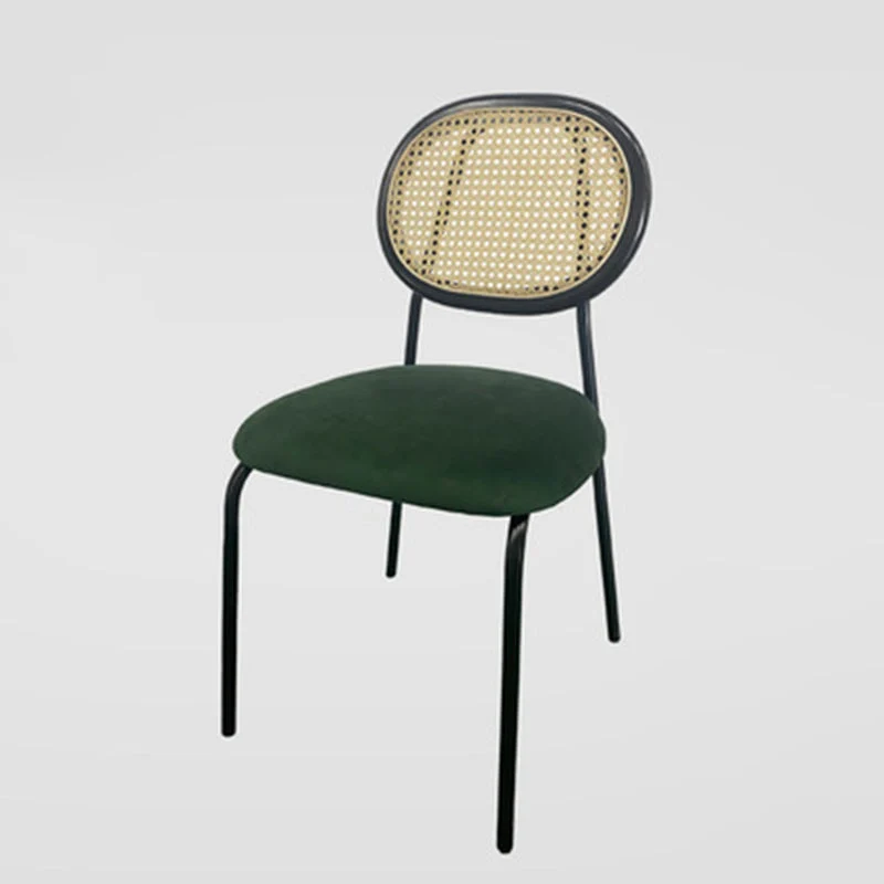 Sedia da pranzo imbottita per la casa industriale con schienale King Louis Clearhalo