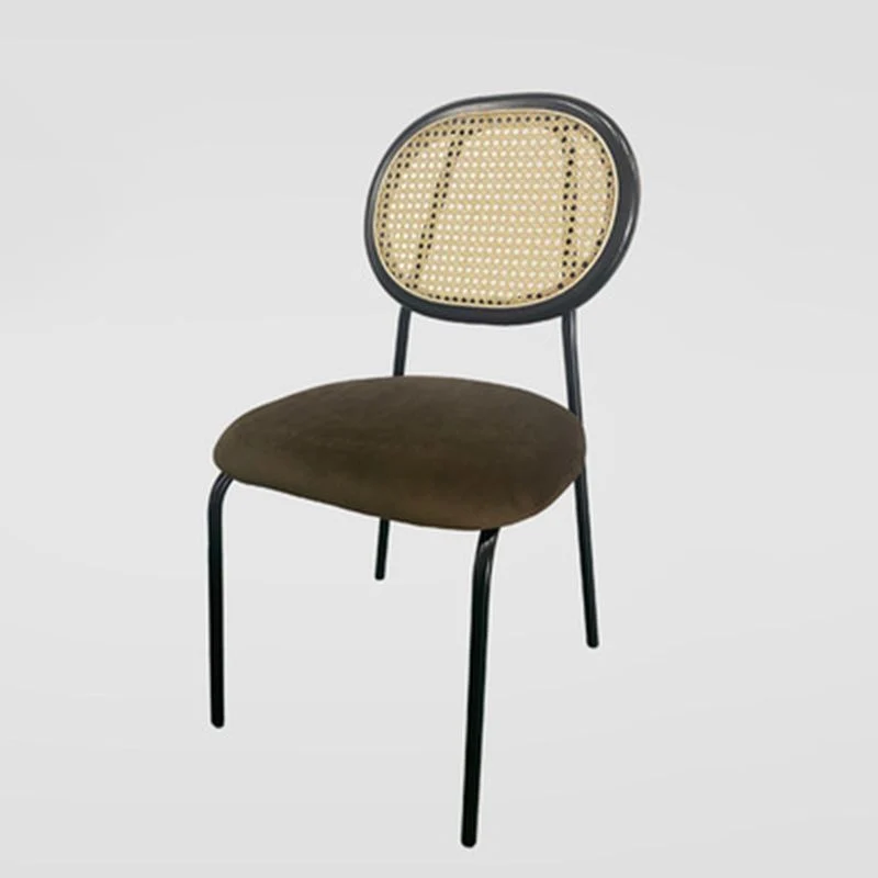 Sedia da pranzo imbottita per la casa industriale con schienale King Louis Clearhalo