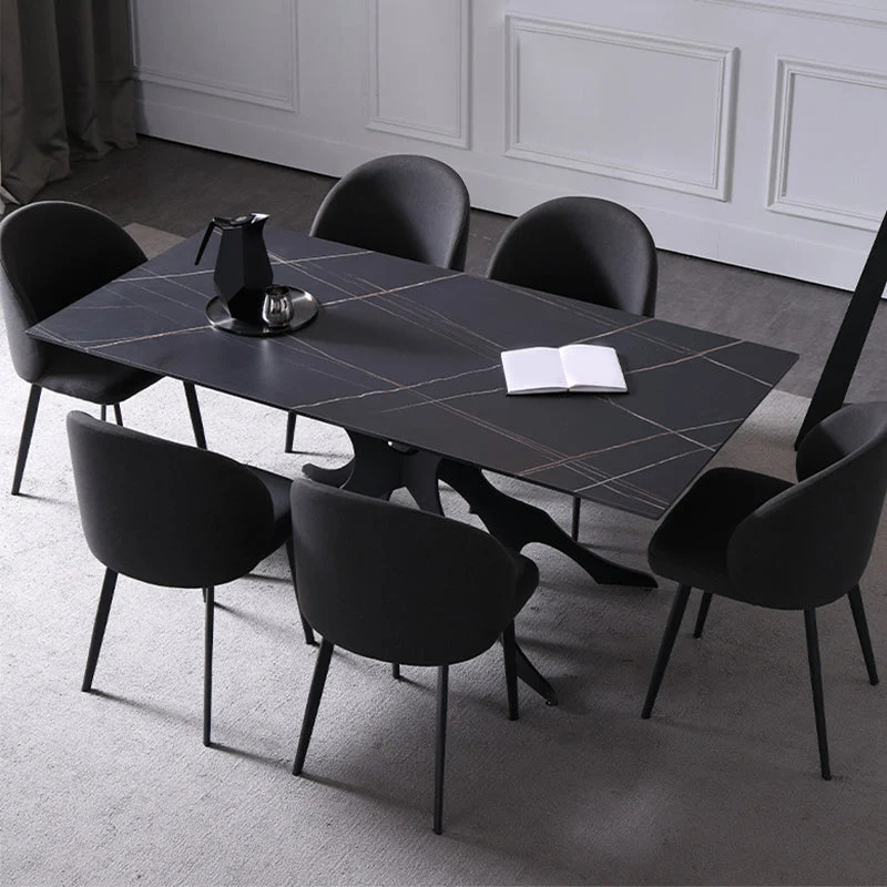 Sedia da pranzo imbottita per cucina contemporanea, sedia laterale grigio Clearhalo
