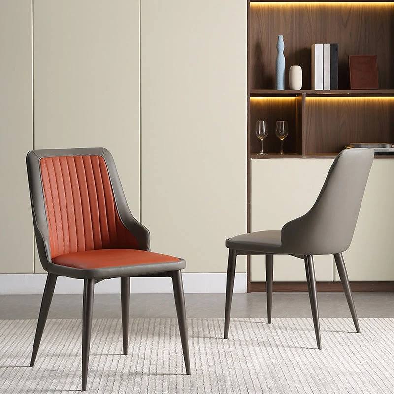 Sedia da pranzo imbottita per ristorante contemporaneo Parsons Side Chair Clearhalo