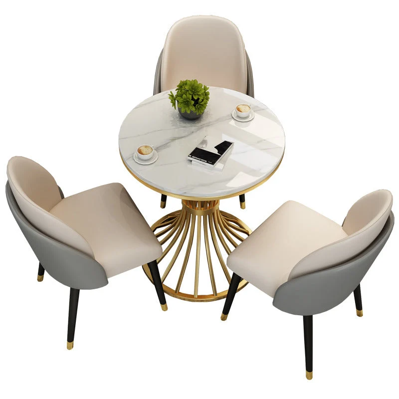 Sedia da pranzo imbottita per sala da pranzo Sedia da pranzo industriale Parsons ecopelle Clearhalo