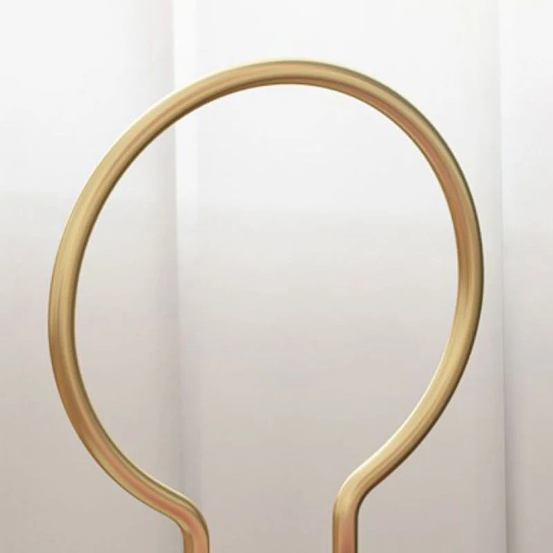 Sedia da pranzo imbottita Sedie laterali da pranzo dal design scandinavo con schienale aperto Clearhalo