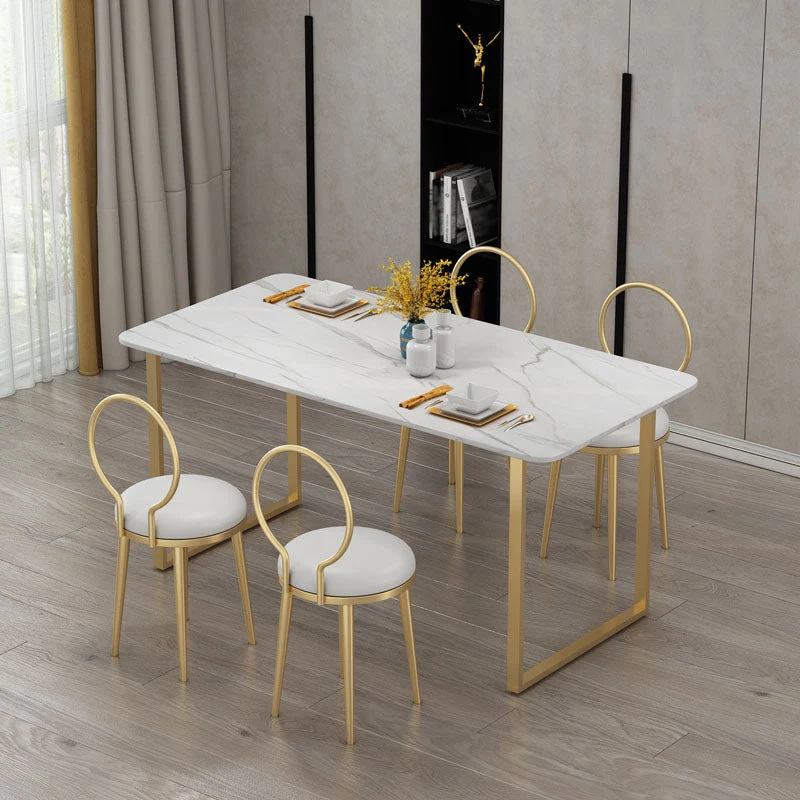 Sedia da pranzo imbottita Sedie laterali da pranzo dal design scandinavo con schienale aperto Clearhalo