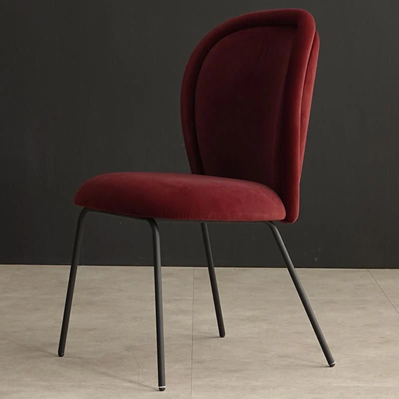 Sedia da pranzo imbottita senza braccioli Sedia laterale moderna per sala da pranzo Clearhalo