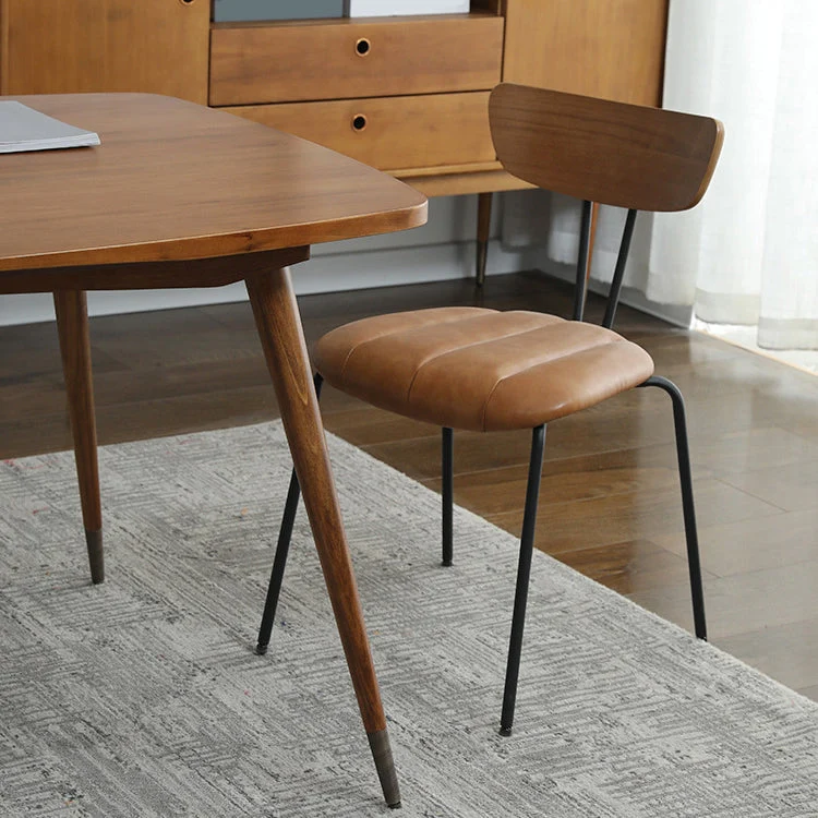 Sedia da pranzo impilabile per la casa contemporanea, sedia laterale imbottita Clearhalo