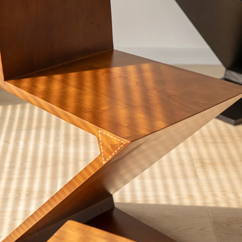 Sedia da pranzo industriale legno massello per soggiorno Clearhalo