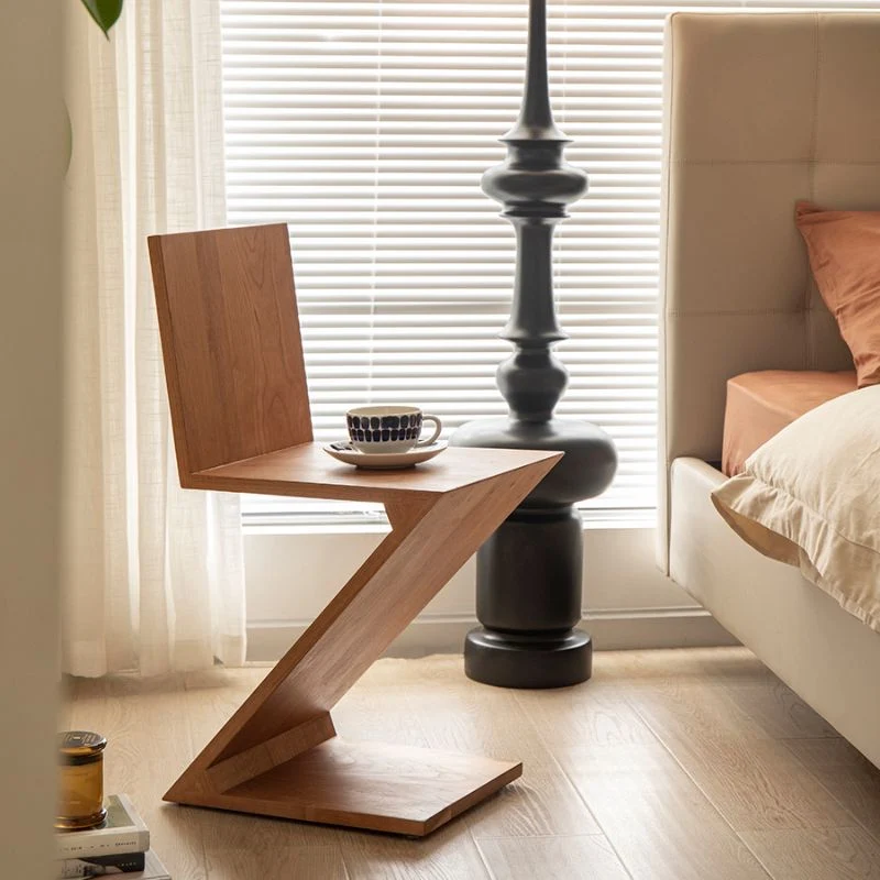 Sedia da pranzo industriale legno massello per soggiorno Clearhalo