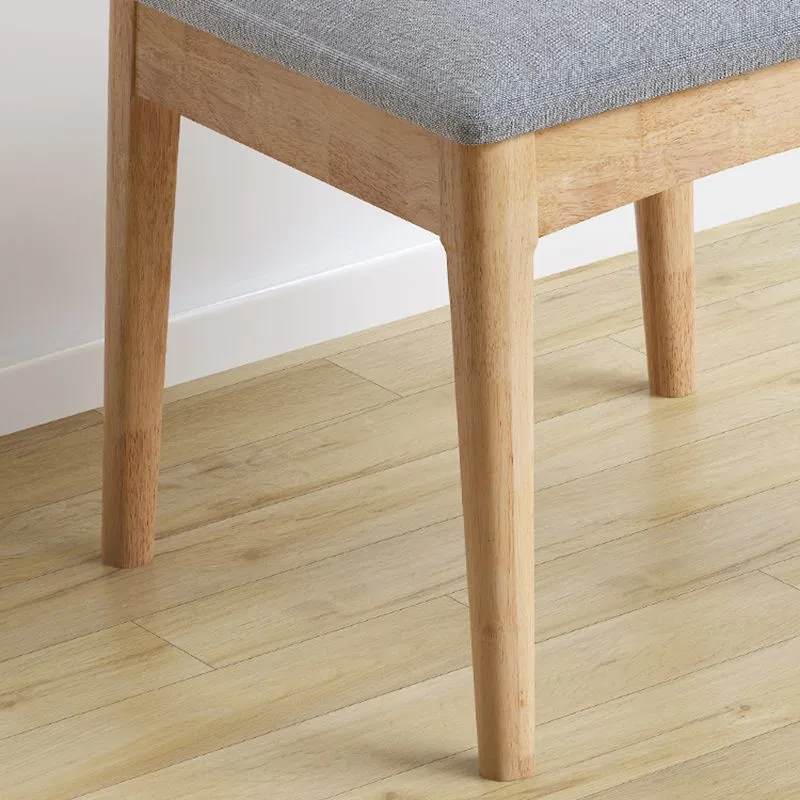 Sedia da pranzo industriale legno Sedia da pranzo singola imbottita senza braccioli con schienale aperto Clearhalo
