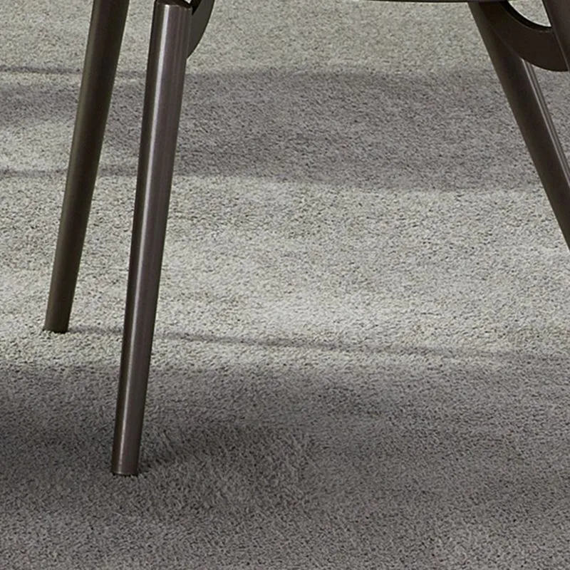 Sedia da pranzo industriale metallo con finitura opaca, sedia laterale con schienale aperto Clearhalo