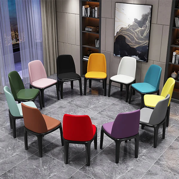Sedia da pranzo industriale pelle Parsons con finitura opaca (set di 2) Clearhalo