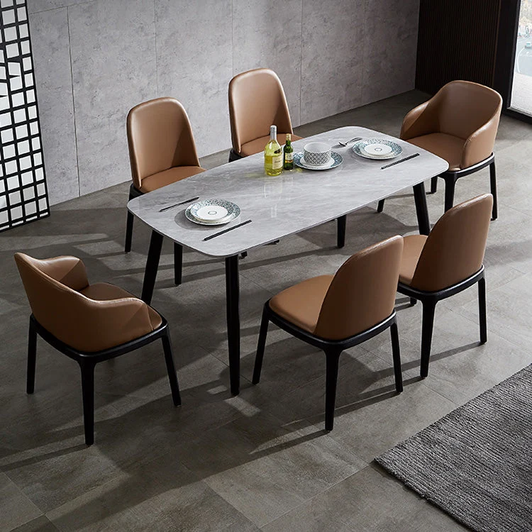 Sedia da pranzo industriale per interni ed esterni Sedia Parsons con imbottitura Clearhalo