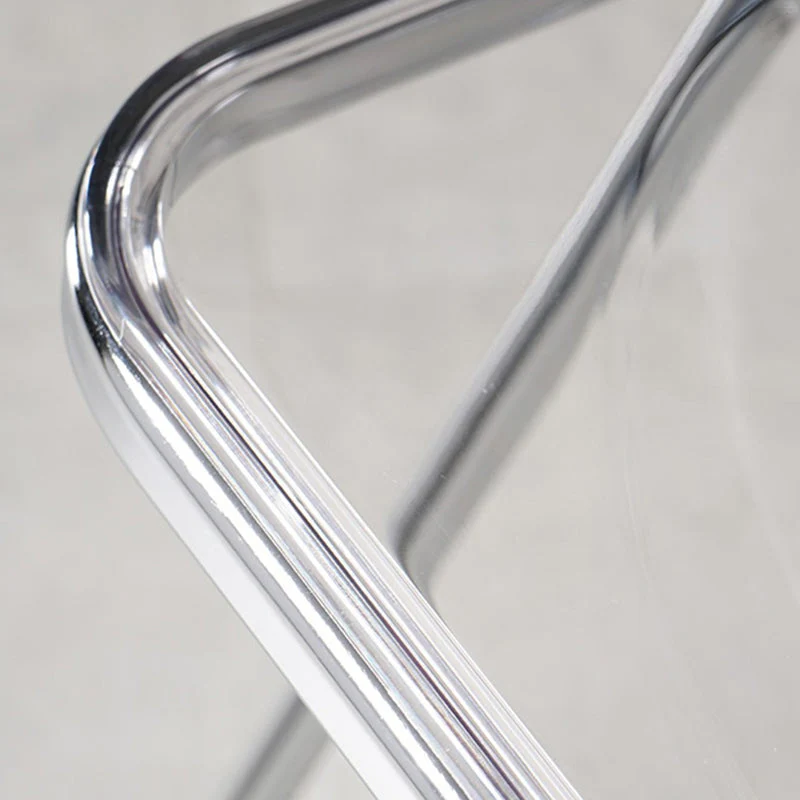 Sedia da pranzo industriale plastica senza braccioli con schienale aperto, sedia laterale da pranzo per ristorante Clearhalo