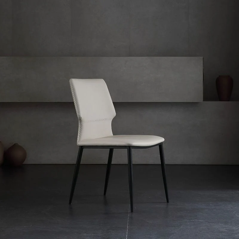 Sedia da pranzo industriale Wingback Side Chair Sala da pranzo Sedia senza braccioli per interni Clearhalo