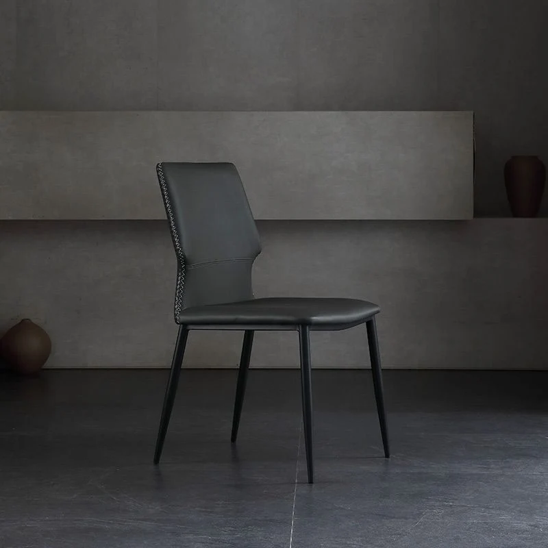 Sedia da pranzo industriale Wingback Side Chair Sala da pranzo Sedia senza braccioli per interni Clearhalo